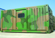 Container type military shelter